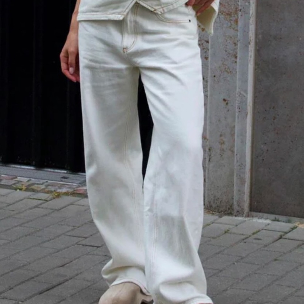 Lioness Porcelain Wide-Leg Jeans